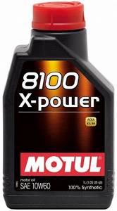 MOTUL 8100 X-POWER 10w60 SN/CF 1л. синтетика, масло моторное